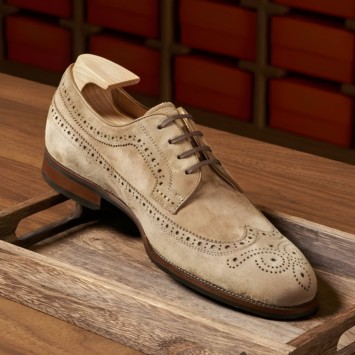 Román Suede Brogues