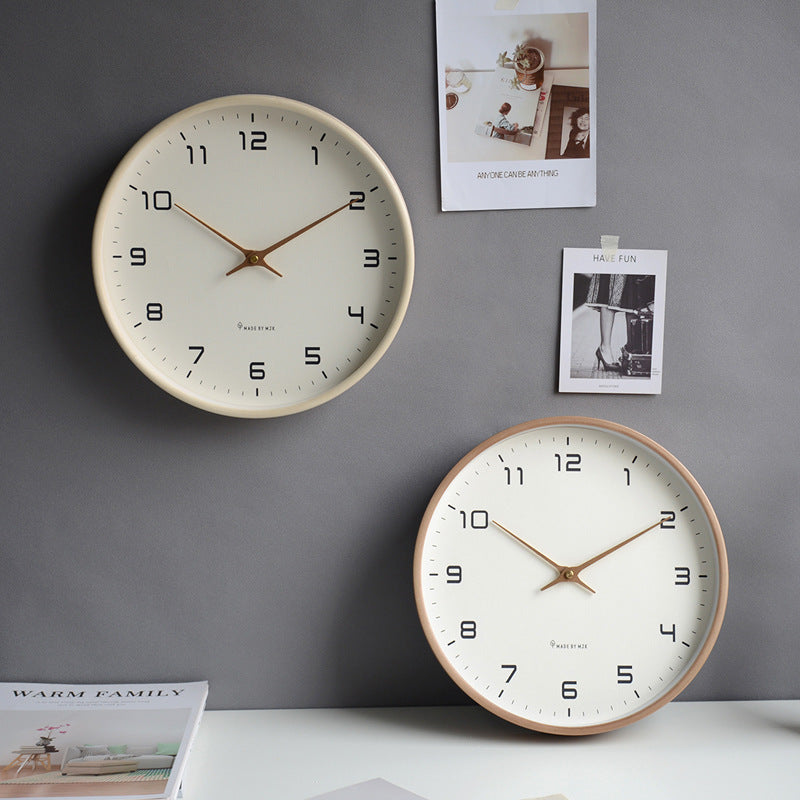 Minimalist Wooden Frame Wall Clock