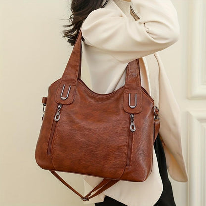 Venice Notte Vegan Handbag | Slouchy Chic Modern-Inspired Shoulder Bag