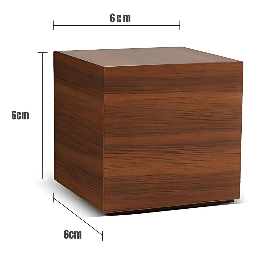 Wood Grain LED Alarm Clock With Temperature Display