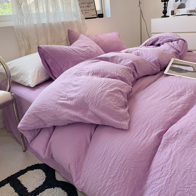 Minimalist Washed Cotton Bedding Set