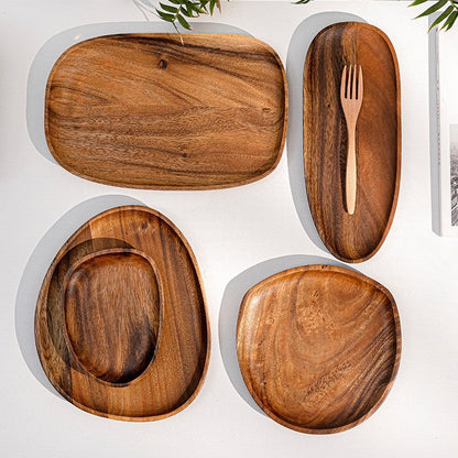 Minimalist Acacia Wood Serving Tray