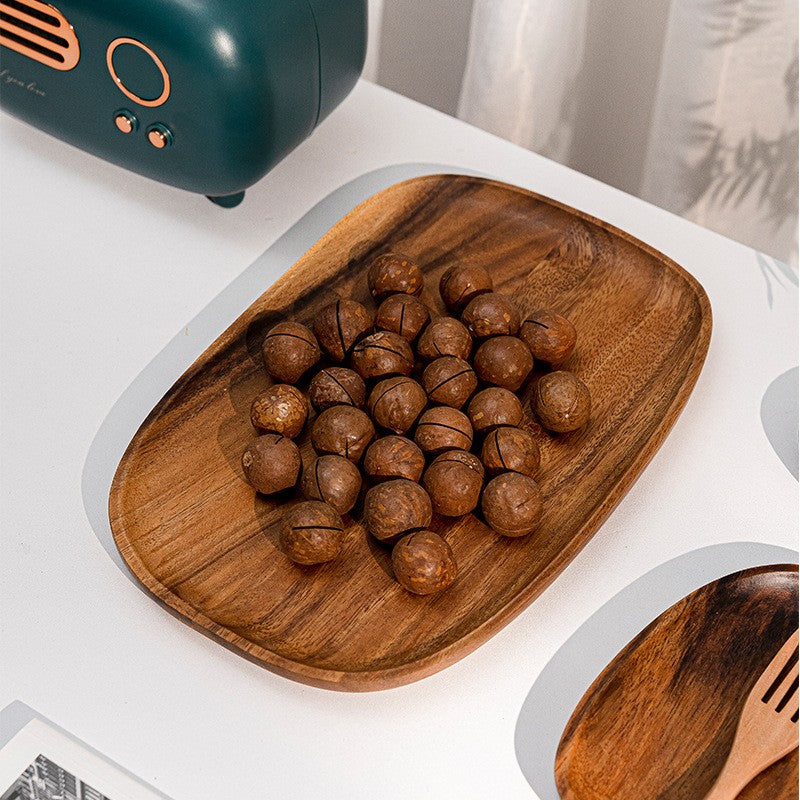 Minimalist Acacia Wood Serving Tray
