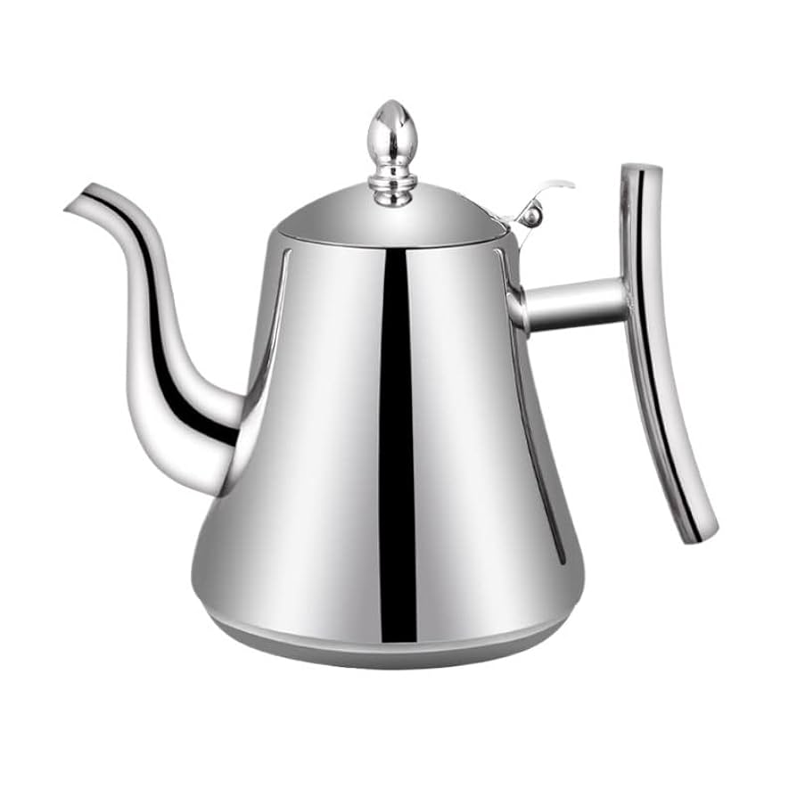 Modern Stainless Steel Teapot with Infuser