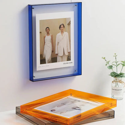 Minimalist Acrylic Photo Frame With Wall-Mounted Design