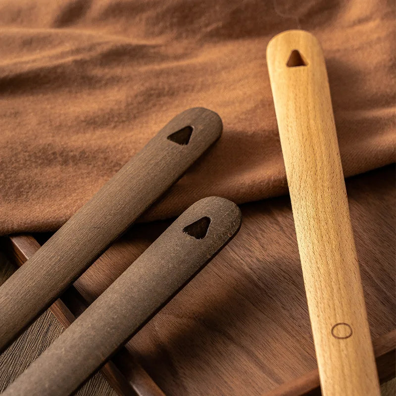 Wooden Shoehorn With Magnetic Wall Mount