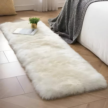 Modern Faux Fur Couch Cover With Plush Texture