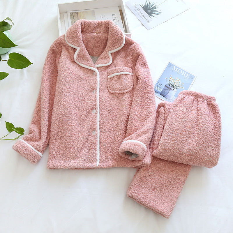 Olivia Relaxed Fit Pajama Two-Piece Set | Collared Button Front Pajama