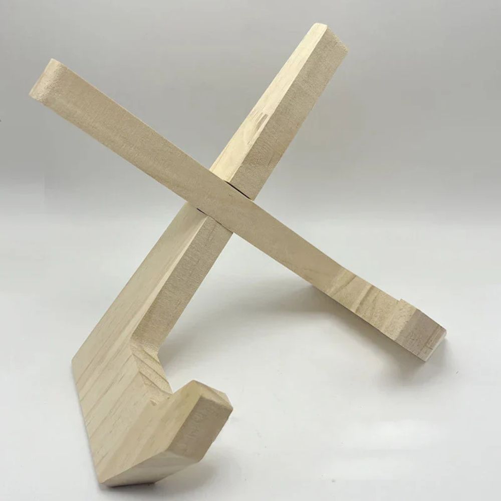 Minimalist Wooden Recipe Book Stand With Freestanding Design