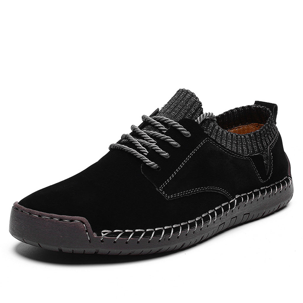 Oliver Comfort Fit Low-Top Moc-Toe Shoes | Lace-Up Solid Moc-Toe Shoes