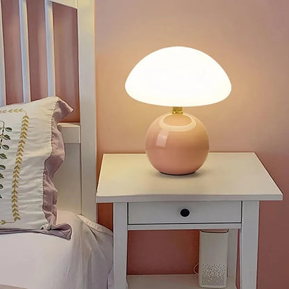 Modern Mushroom Ceramic Table Lamp