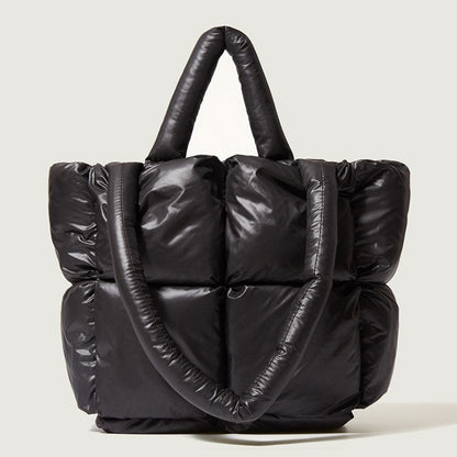 Sophia Quilted Oversized Puffer Tote Bag | Padded Tote Bag