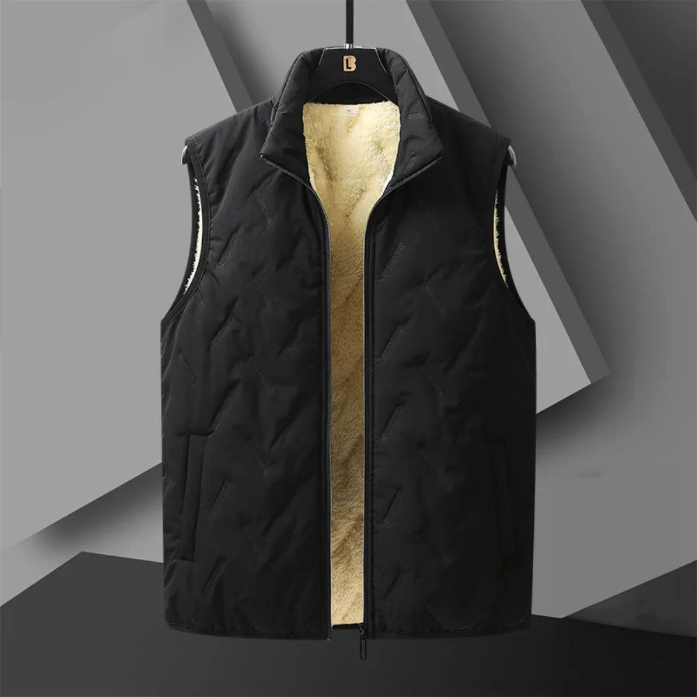 Theodore Thick Winter Vest | Insulated Windproof Cold-Weather Outerwear