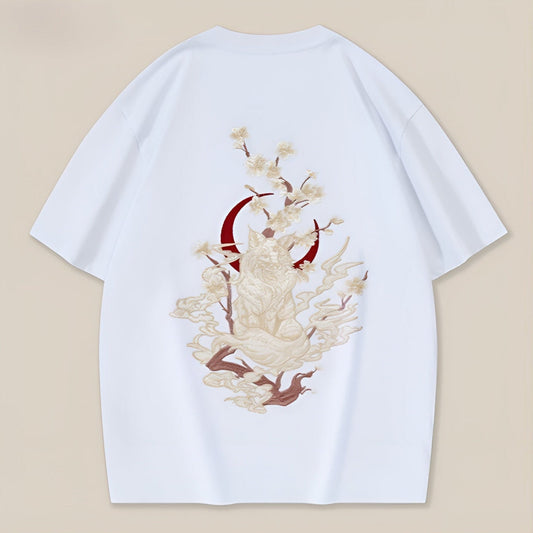 Sakura Embroidered T-Shirt