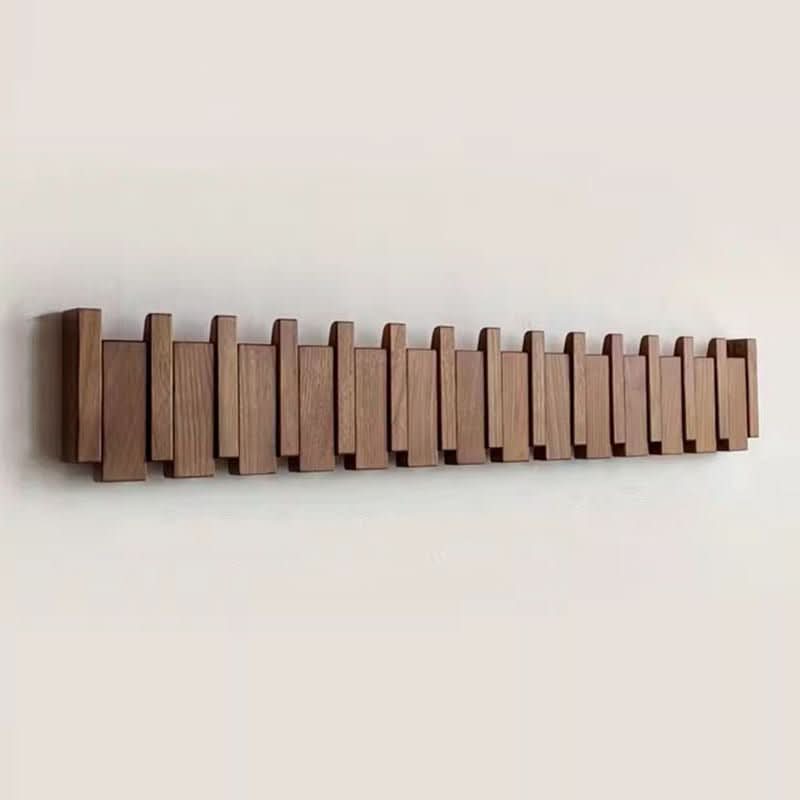 Wooden Piano Wall Hook With Multiple Pegs