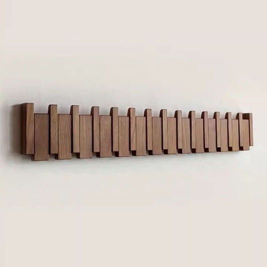 Wooden Piano Wall Hook With Multiple Pegs