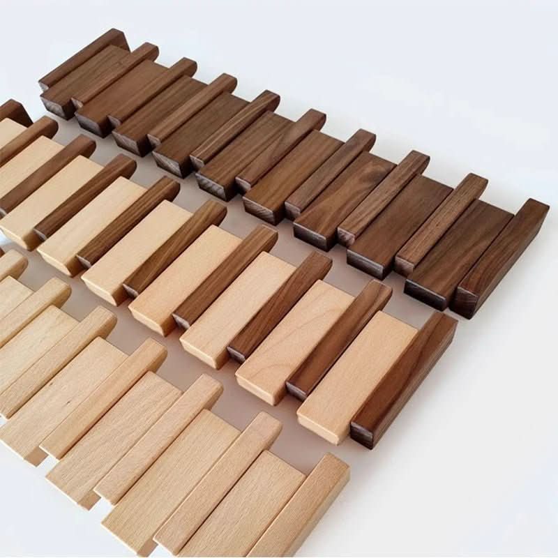 Wooden Piano Wall Hook With Multiple Pegs
