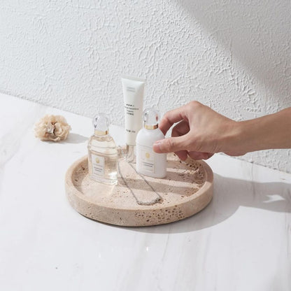 Travertine Stone Tray With Smooth Surface