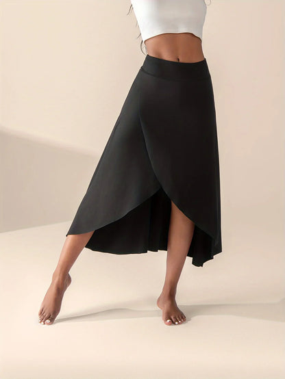 Movement Flared Wrap Skirt