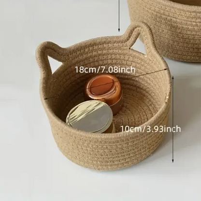 Purrfect Cat Desk Organizer | Adorable Cat-Ear Desktop Storage