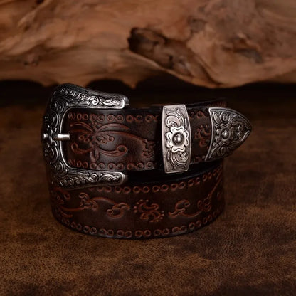 Western Steel Buckle Belt