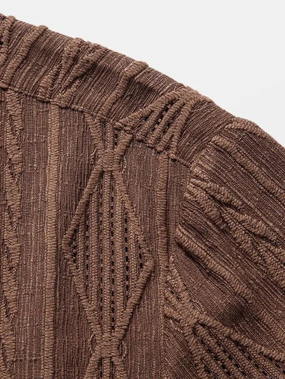 3D-Printed Geometric Casual Shirt
