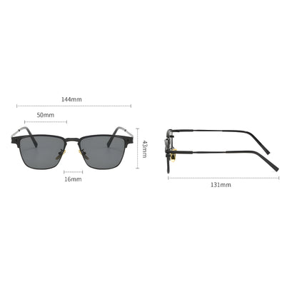 Montes Half-Frame Sunglasses