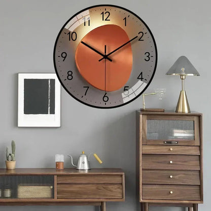 Modern Acrylic Mirror and Plastic Wall Clock