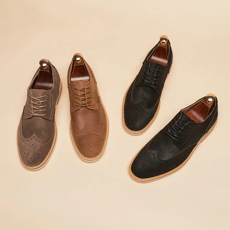 Suede Wingtip Oxford