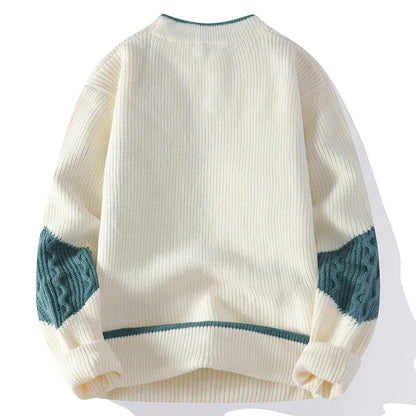 Patchwork Knitted Pullover