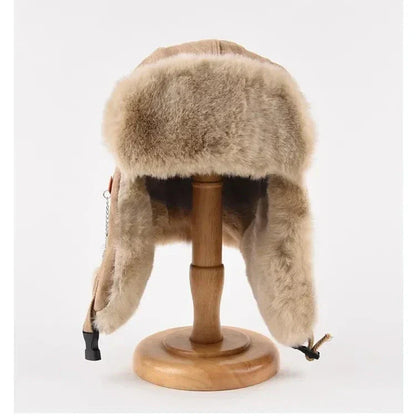 Theo Structured Trapper Hat | Ear Flaps Fur Lined Chin Strap Hat