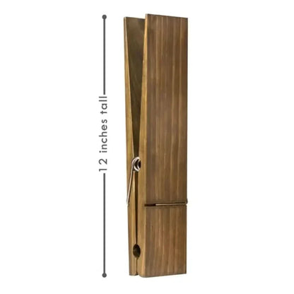 Modern Wall-Mounted Wooden Towel Clip Holder