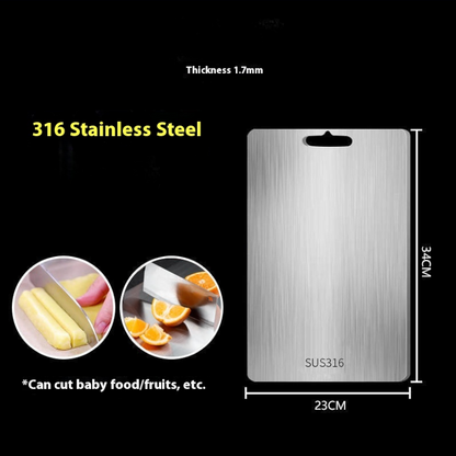 Stainless Steel Cutting Board with Integrated Handle