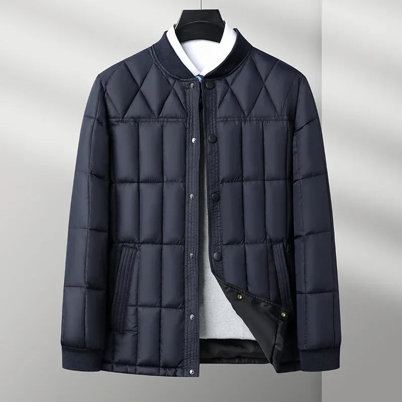 Tailored Windproof Button-Up Jacket