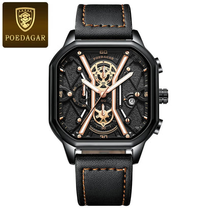 Poedagar Skeleton Chronograph