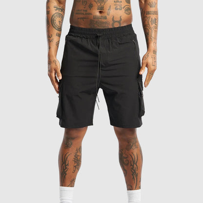 Theodore Willow Relaxed Technical Fabric Cargo Shorts with Functional Pockets