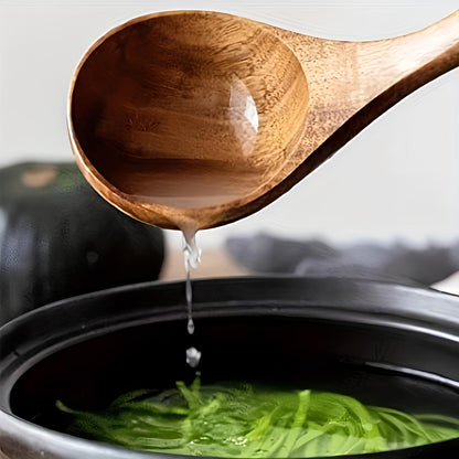 Wooden Utensil Set with Ergonomic Handles