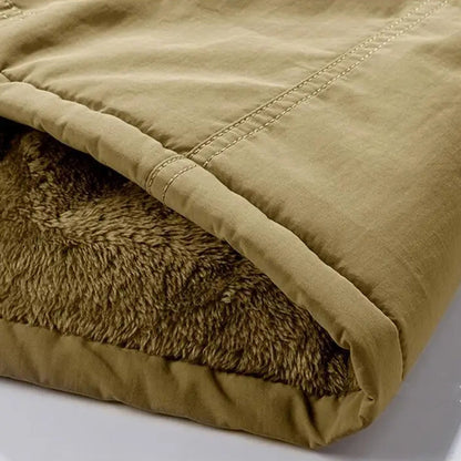 Theodore Hooded Parka | Cargo Pockets Fleece-Lined Parka