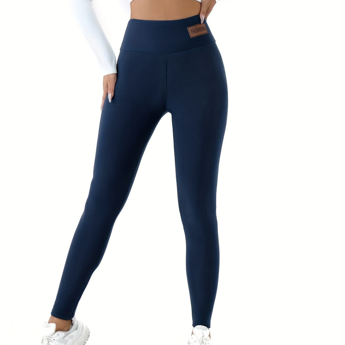 Amelia Skinny Thermal Leggings | High-Waisted Full-Length Leggings