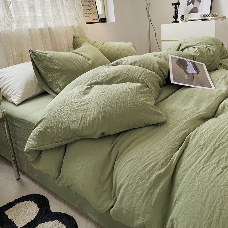 Minimalist Washed Cotton Bedding Set
