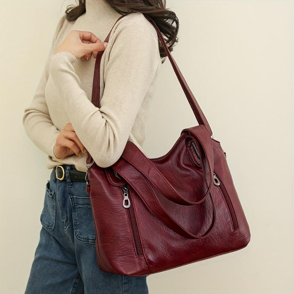 Venice Notte Vegan Handbag | Slouchy Chic Modern-Inspired Shoulder Bag