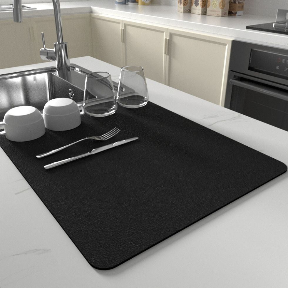 Silicone Dish Drying Mat With Non-Slip Quick-Dry Surface