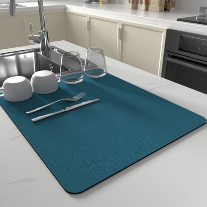 Silicone Dish Drying Mat With Non-Slip Quick-Dry Surface