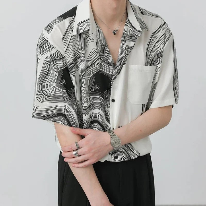 Monochrome Ripple Shirt