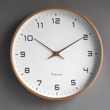 Minimalist Wooden Frame Wall Clock