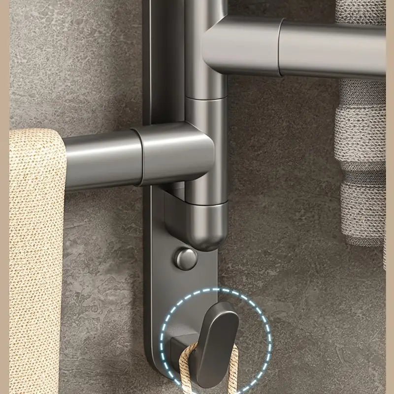 Modern Swivel Towel Rack With Four Arms