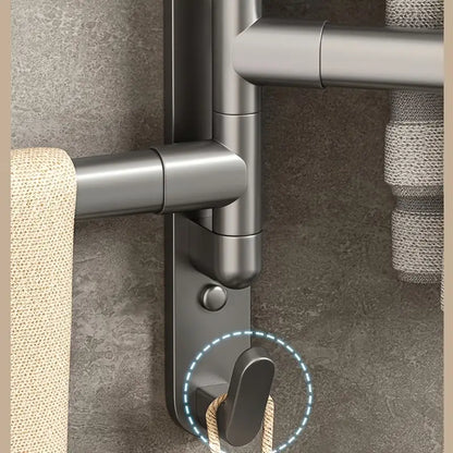 Modern Swivel Towel Rack With Four Arms