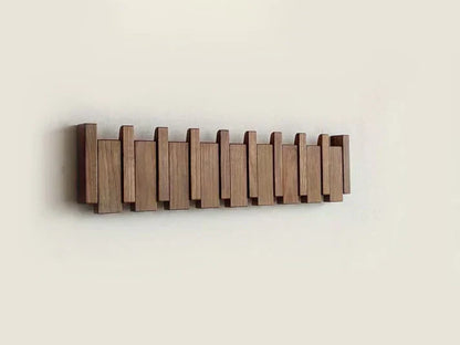 Minimalist Wooden Wall-Mounted Coat Rack