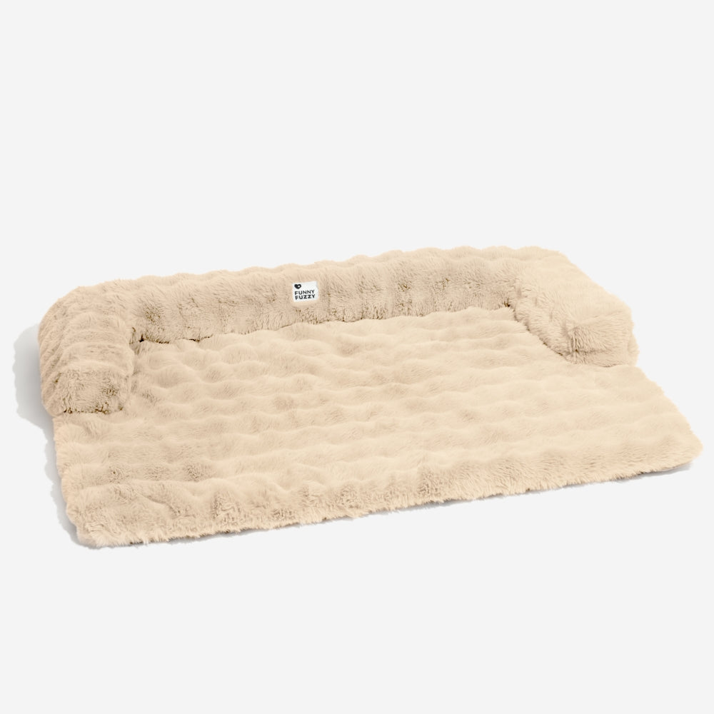 Pet Sofa Protector With Plush Fabric and Non-Slip Backing