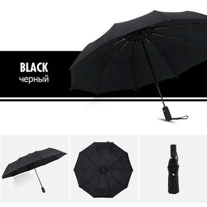 Storm-Proof Folding Umbrella – Durable Wind-Resistant Design